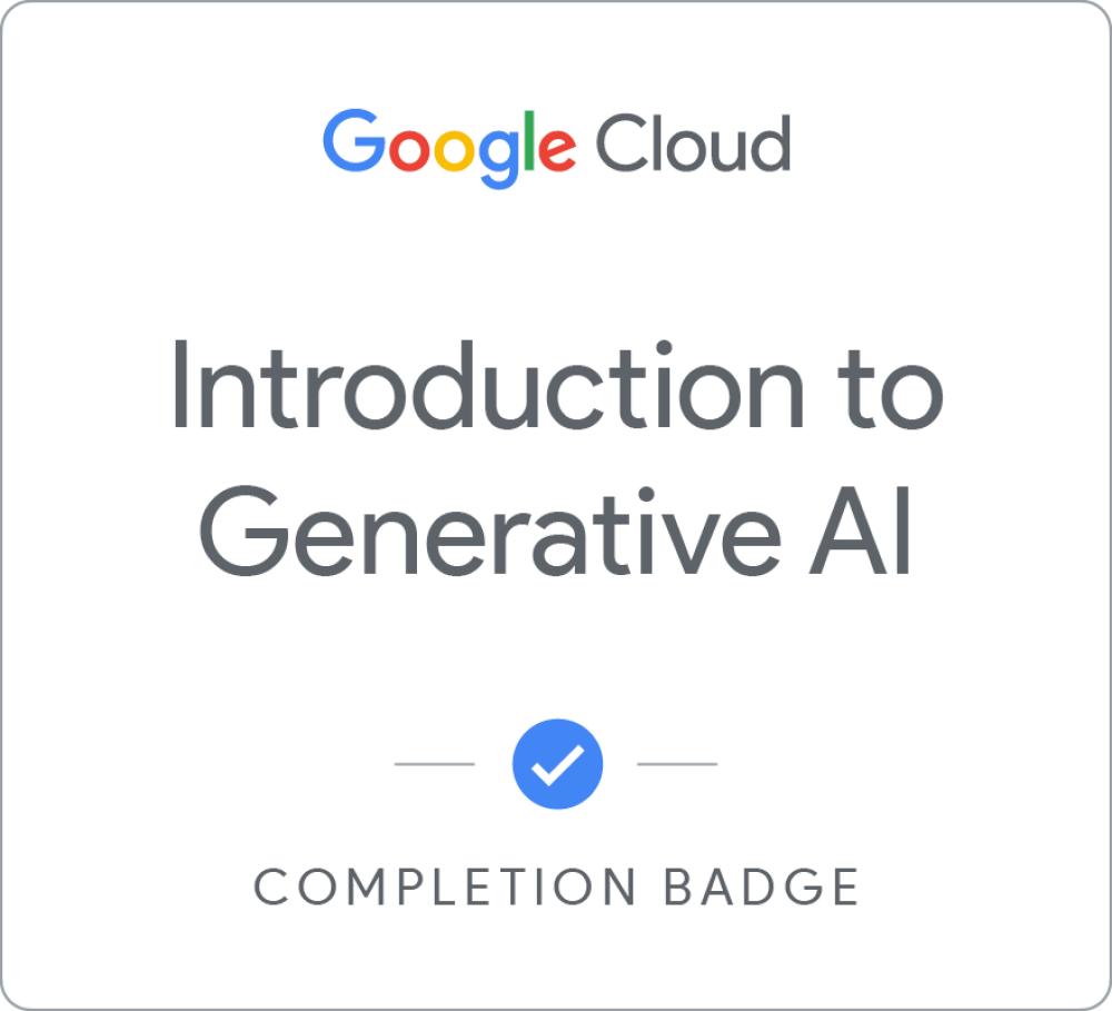 Introduction to Generative AI Certificate